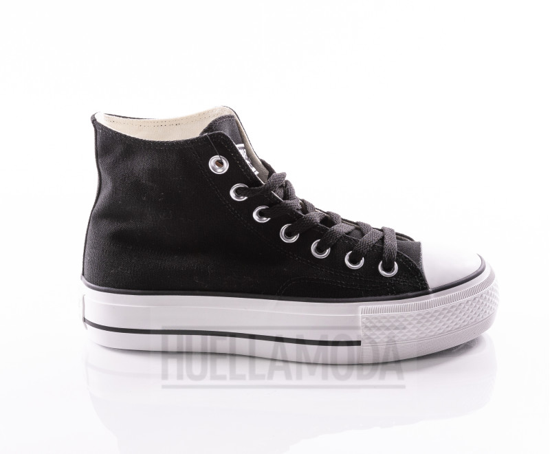 Bota de lona Andyz doble piso negro