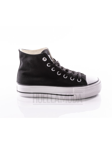 Bota de lona Andyz doble piso negro