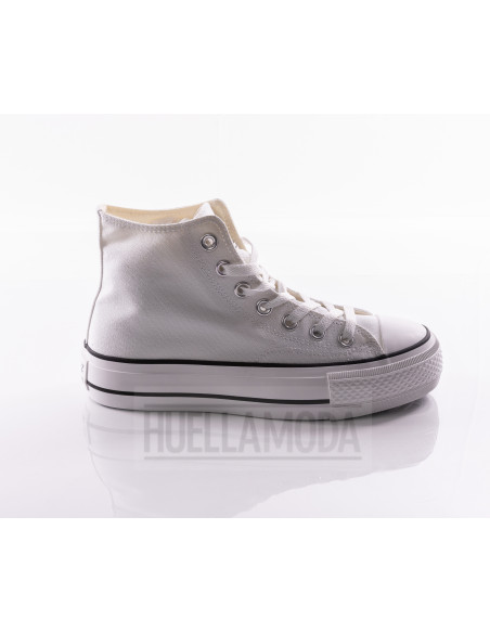 Bota de lona Andyz doble piso blanco
