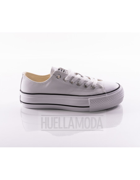 ZAPATILLA ANDYZ LONA DOBLE PISO BLANCA