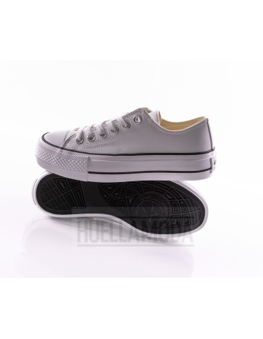 ZAPATILLA ANDYZ LONA DOBLE PISO BLANCA