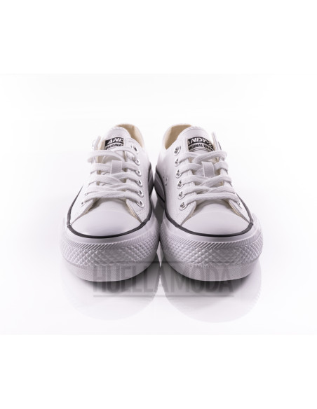 Zapatilla de polipiel Andyz doble piso blanco