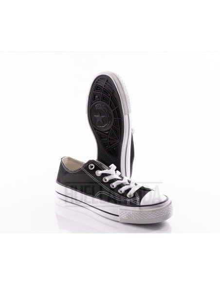 Zapatilla de polipiel Andyz doble piso negro