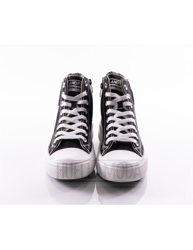 Bota de lona con plataforma Andyz negro