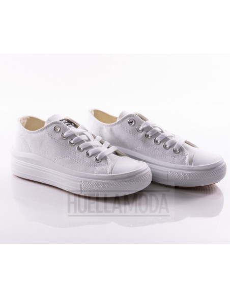 Zapatilla lona con plataforma Andyz blanco