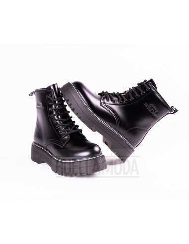 Bota militar Andyz plataforma negro
