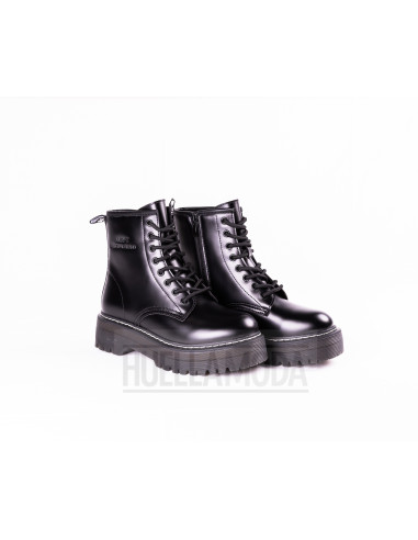 Bota militar Andyz plataforma negro